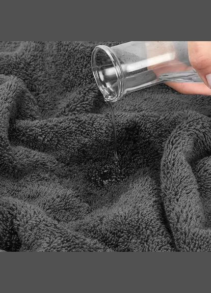 Набор полотенец 2в1 𝐒𝐨𝐟𝐭𝐧𝐞𝐬𝐬 𝐋𝐔𝐗 No Brand графитовый