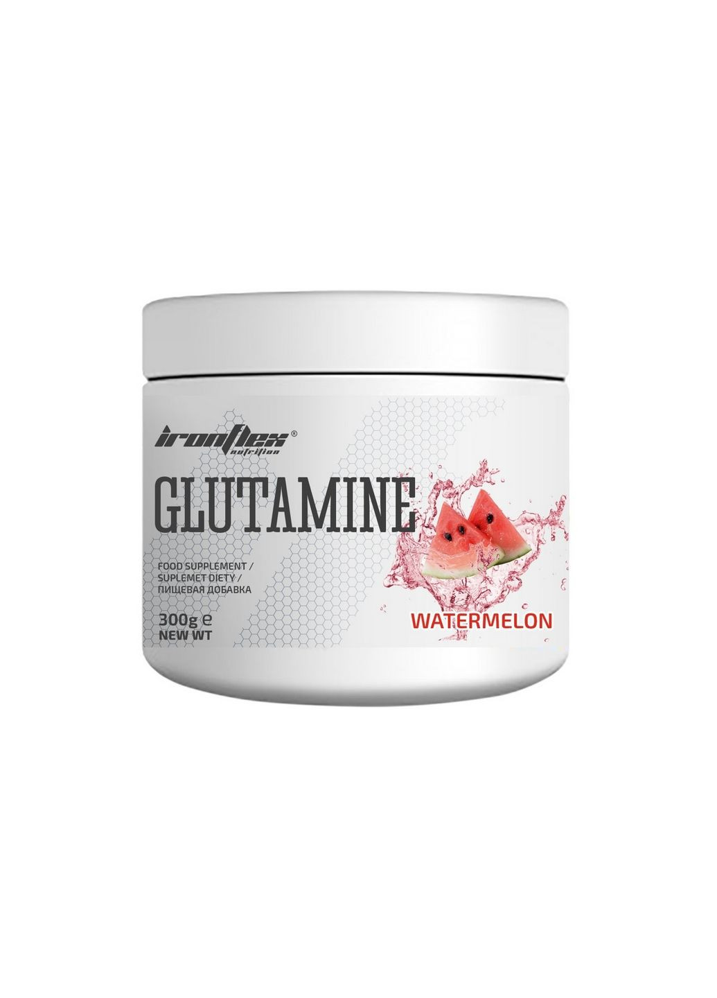 Аминокислота Glutamine, 300 грамм Арбуз Ironflex (293478638)