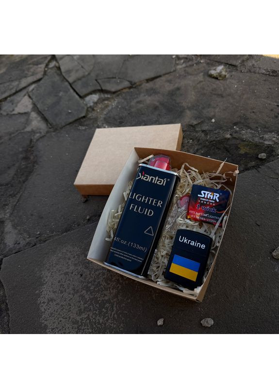 Подарунковий набір з бензиновою запальничкою №6369 No Brand (370802869)