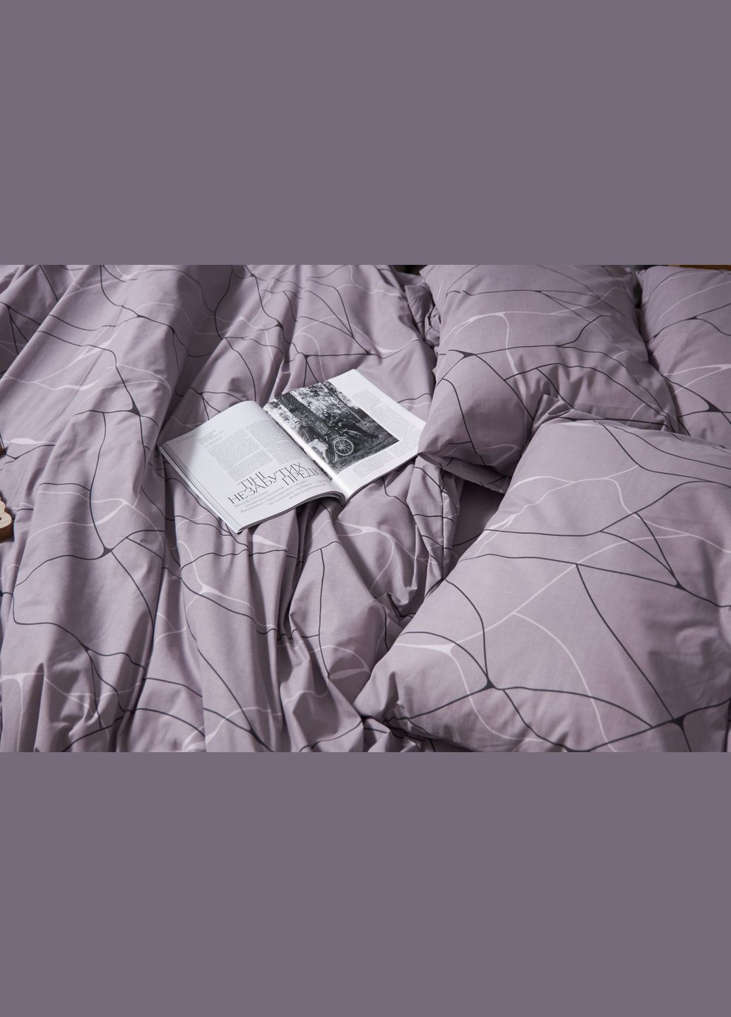 Комплект постельного белья Бязь Gold Люкс евро 200х220 наволочки 4х50х70 (MS-820002766) Moon&Star Graphite (288536318)