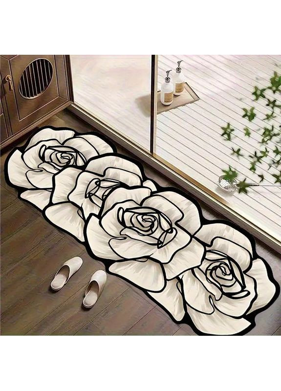 Коврик влагопоглощающий нескользящий No Brand фігурний 40/100 (363188085)