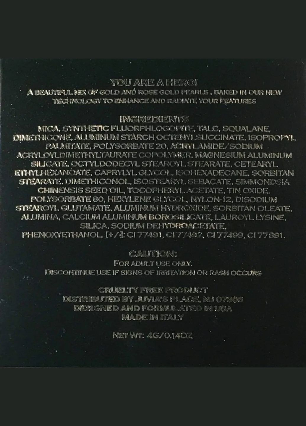 Хайлатйер Heroine Glow II Highlighter від Juvia's Place (297056790)