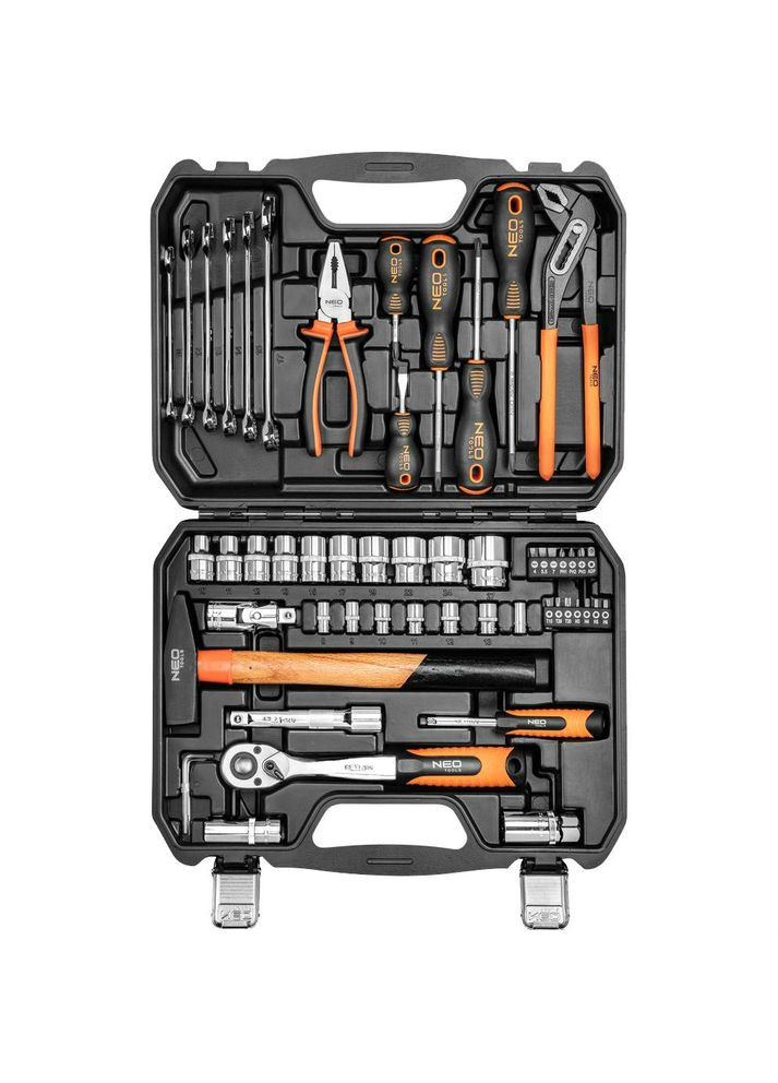 Набір інструментів 1/4" 1/2" 56 шт (08-684) Neo Tools (358885487)