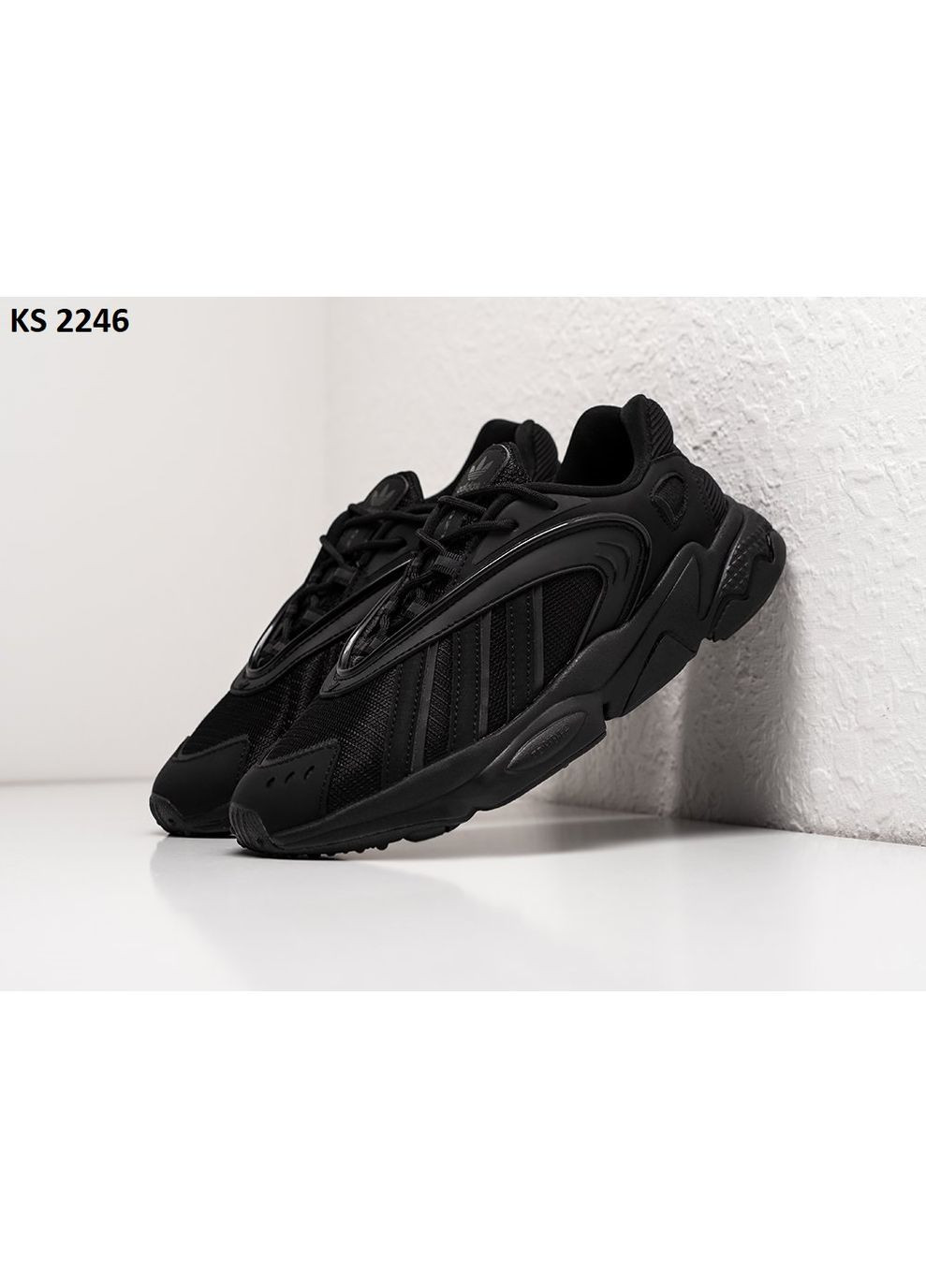 КРОССОВКИ ЖЕНСКИЕ ADIDAS OZTRA BLACK АДИДАС No Brand чёрные демисезоны (367167929)