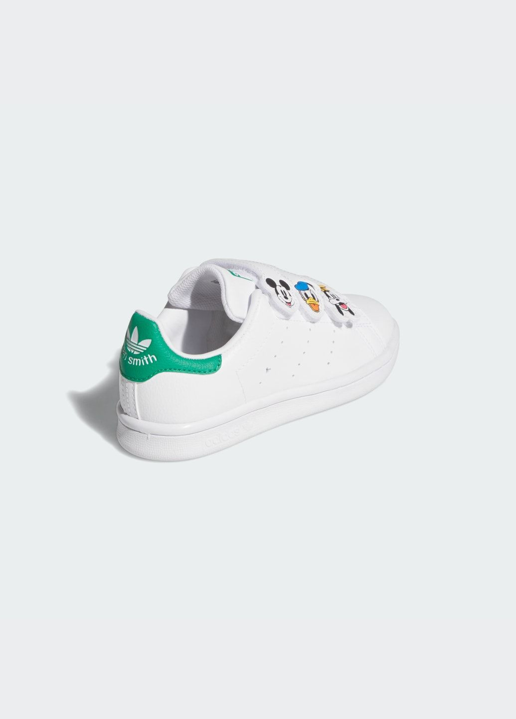 Білі всесезонні кросівки disney stan smith comfort closure kids adidas