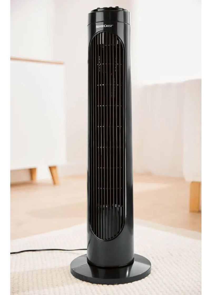 Напольный вентилятор колоний (76 см), черный Silver Crest STV50F1 (366293770)
