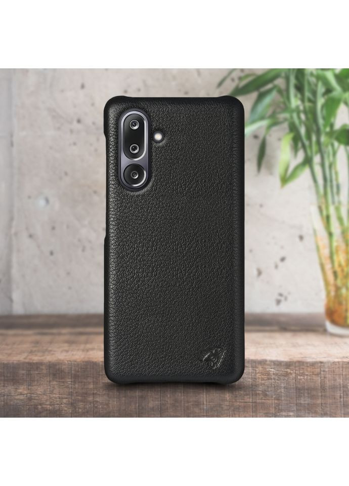 Шкіряна накладка Cover для Samsung Galaxy M36 Чорний (79723) Stenk (362376429)