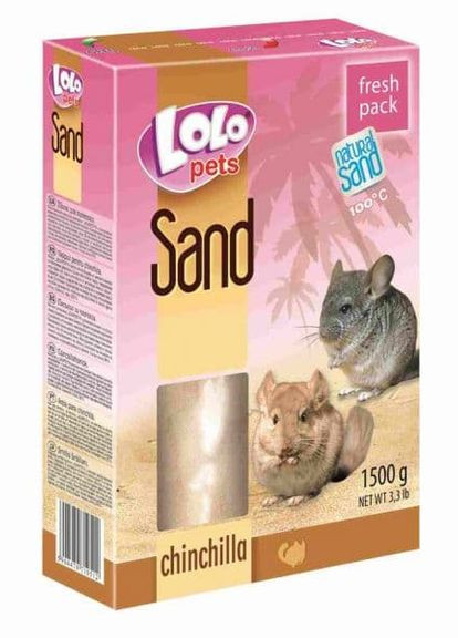 Песок для шиншилл Lolo Pets 1,5 кг LO-71051 LoloPets (267726926)