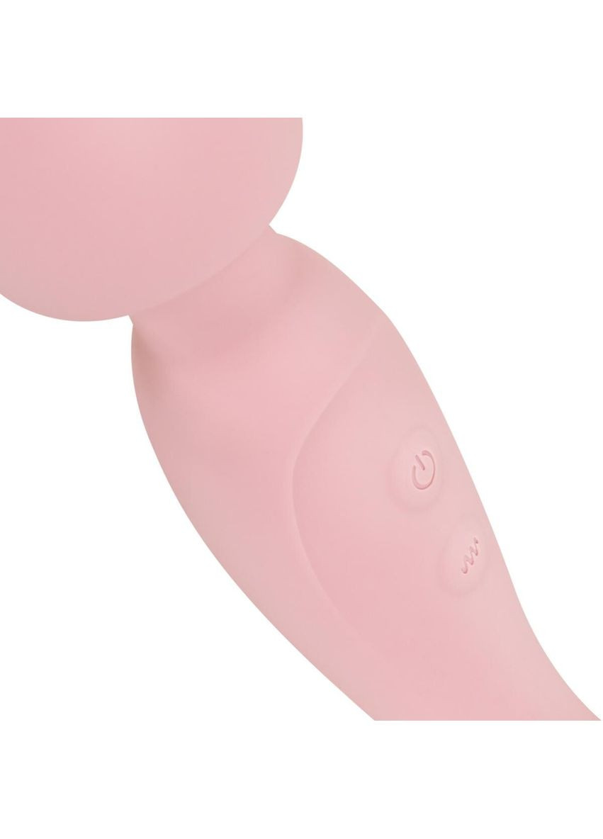 Вібромасажер - SIMI Double-Sided Wand Vibrator Soft Silicone - Pink Good Vibes Only (369945474)