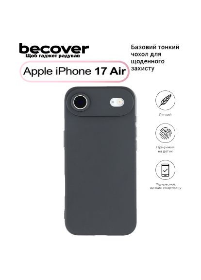 Чехол для мобильного телефона (713758) BeCover Apple iPhone 17 Air Black (366154326)