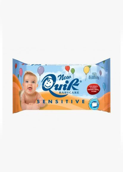 Влажные детские салфетки Quik Sensitive 72 шт Cardificio Italiano (278633961)