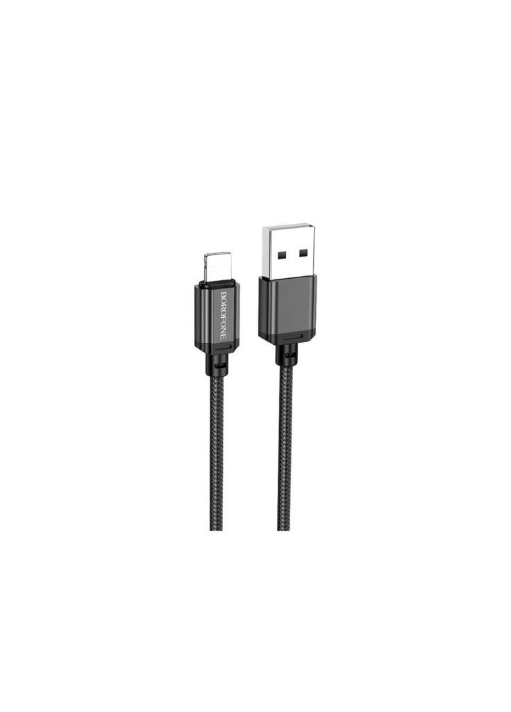 Дата кабеля USB 2.0 AM to Lightning 1.0m 2.4A nylon BX87 (m501441) Borofone USB 2.0 AM to Lightning 1.0m 2.4A nylon BX87 black (369035383)