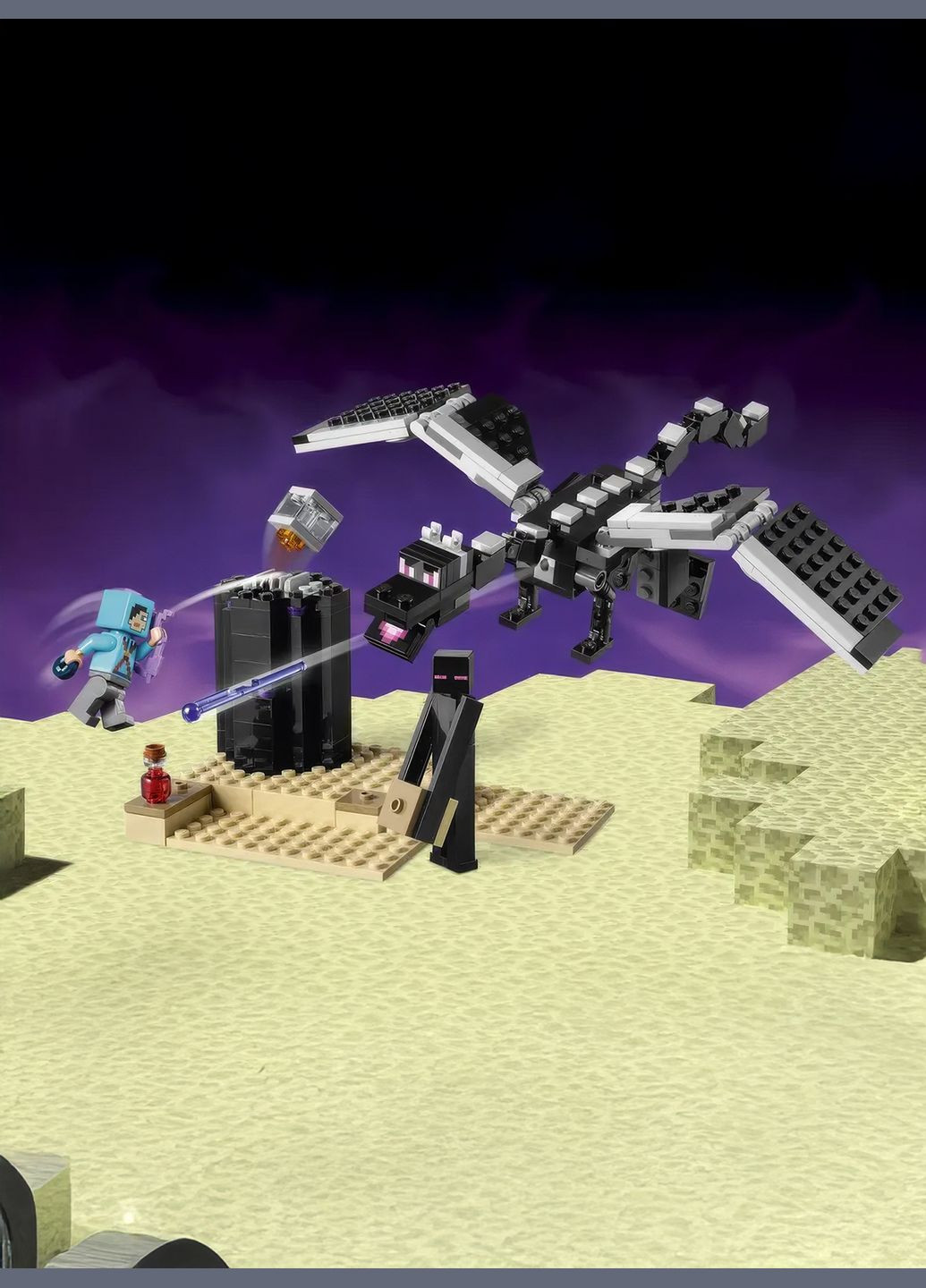 Конструктор Minecraft Битва у Краю 228 деталей 73441, Minecraft конструктор Край DobraMAMA (313032389)