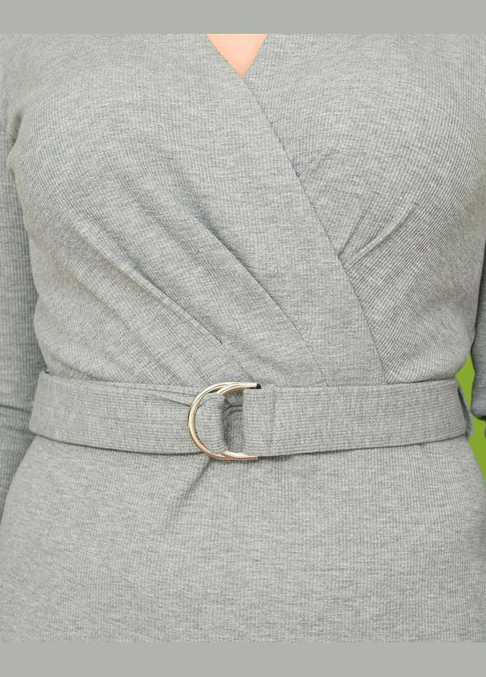 Серое платье 14452-2 Alenka Plus