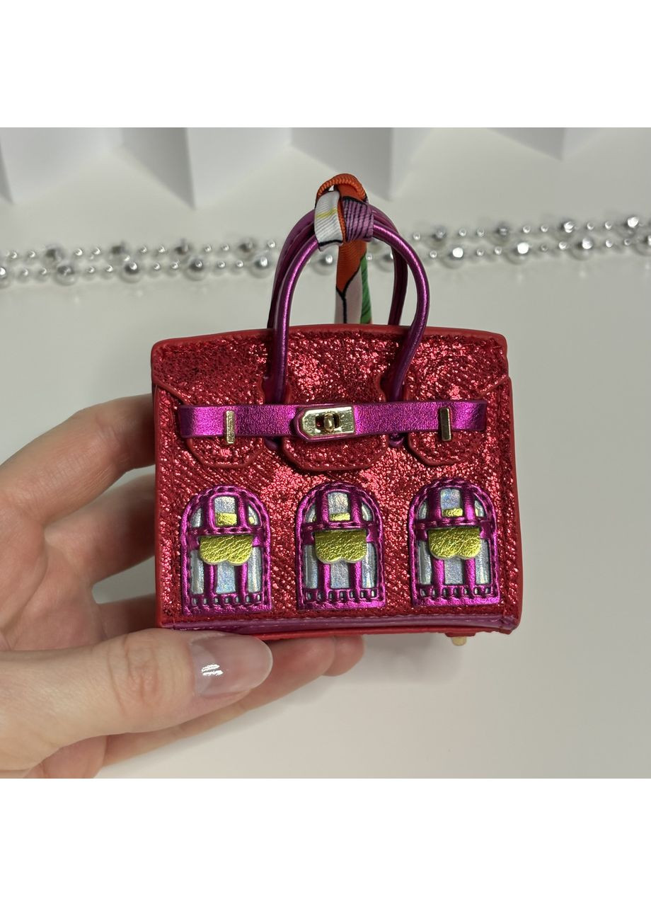 Модный чехол-брелок для наушников, гарнитуры или мелочей в виде сумочки известного бренда 7,5х6,5х3,5 см. B&S (372474446)