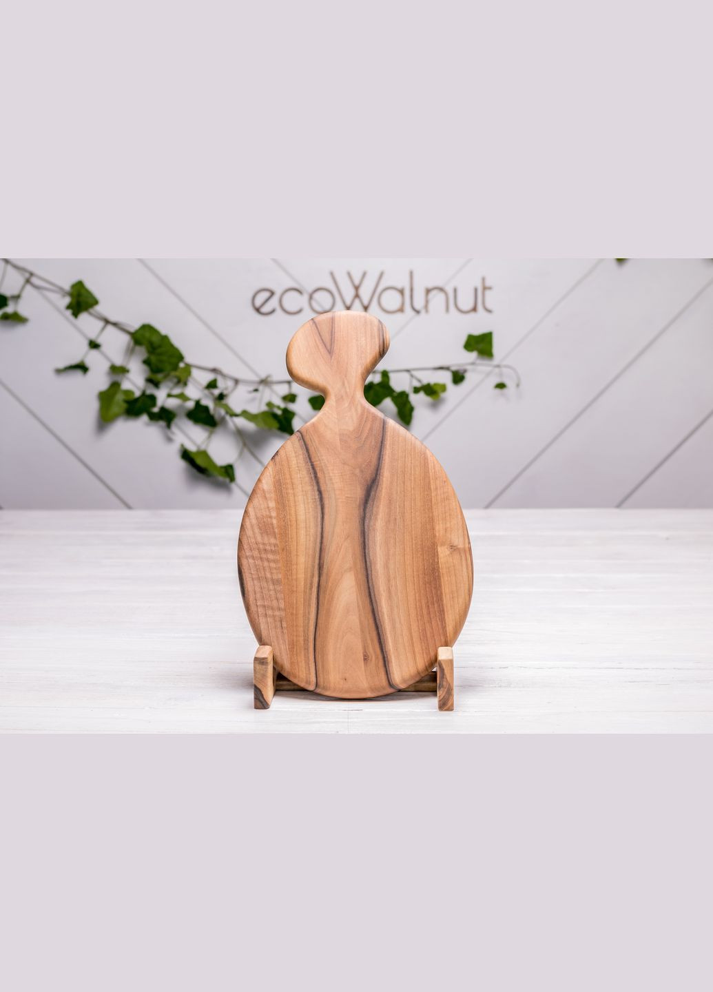 Дощечка горіхова «Матрьошка» L Кухонна дощечка з іменним логотипом EcoWalnut (295266152)