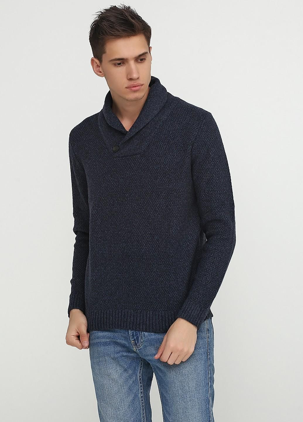 Темно-синій демісезонний светр чоловічий - светр af5714 Abercrombie & Fitch