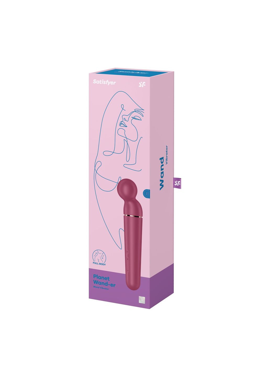 Вібромасажер Planet Wand-er Berry/Rosegold, дуже потужний, бездротовий Satisfyer (296492294)