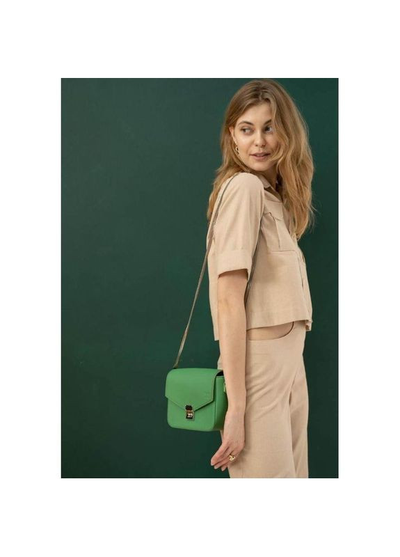 Сумка жіноча шкіряна через плече Yoko зелена The Wings (302008379)
