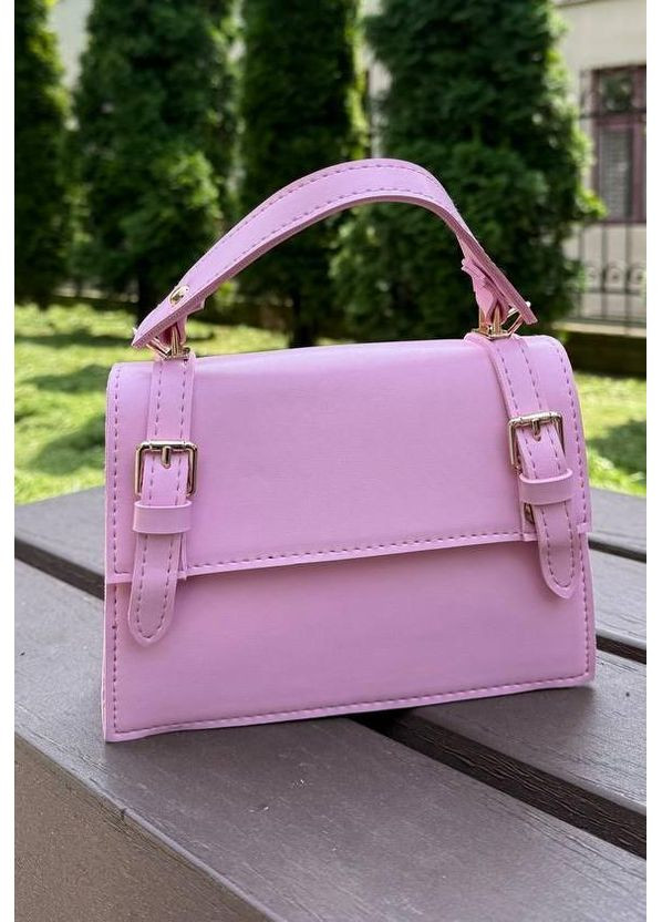 Сумка женская Кросс боди розовая из экокожи NIUNIU (361230270)