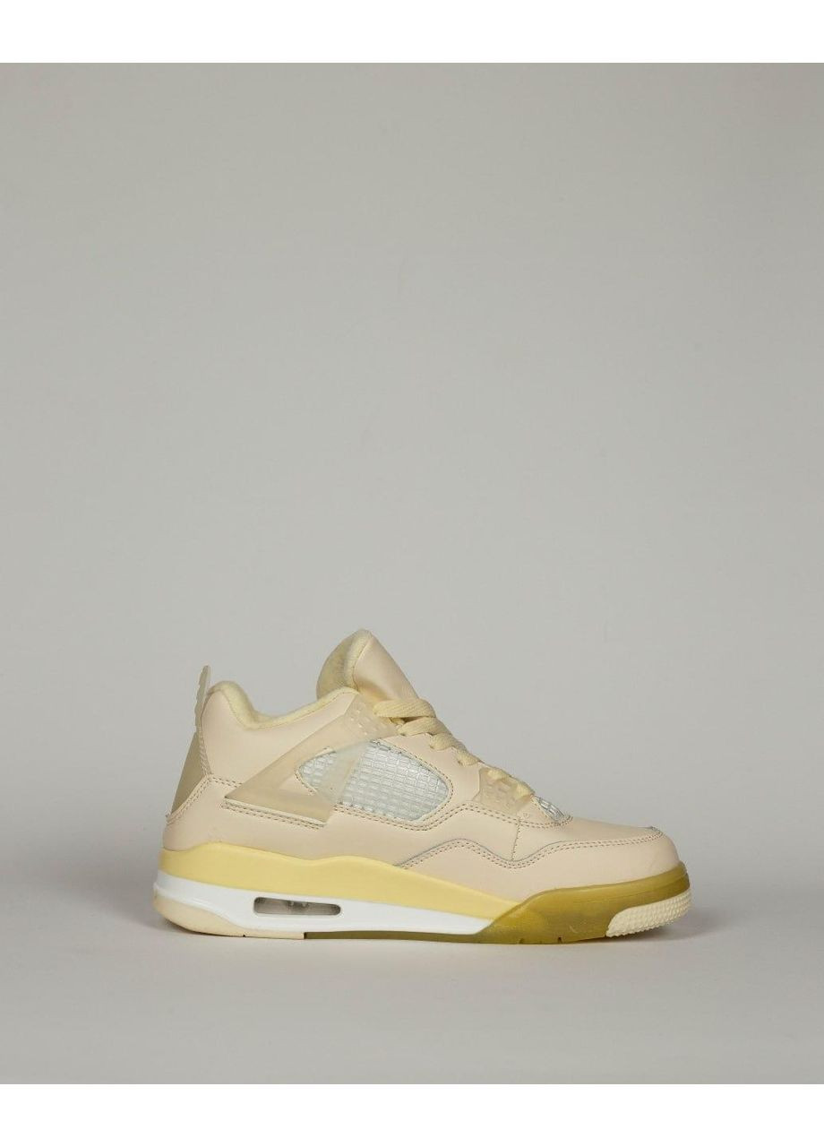 Бежеві Осінні кросівки чоловічі nike air jordan 4 retro fur beige найк аір джордан No Brand
