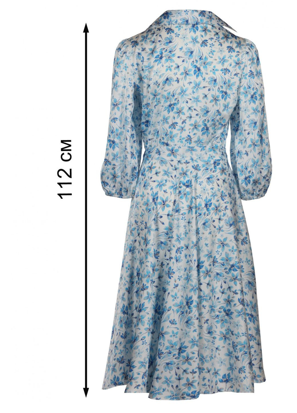 Голубое повседневный женское платье с прямым кроем и поясом (ll228435791) LadyLike