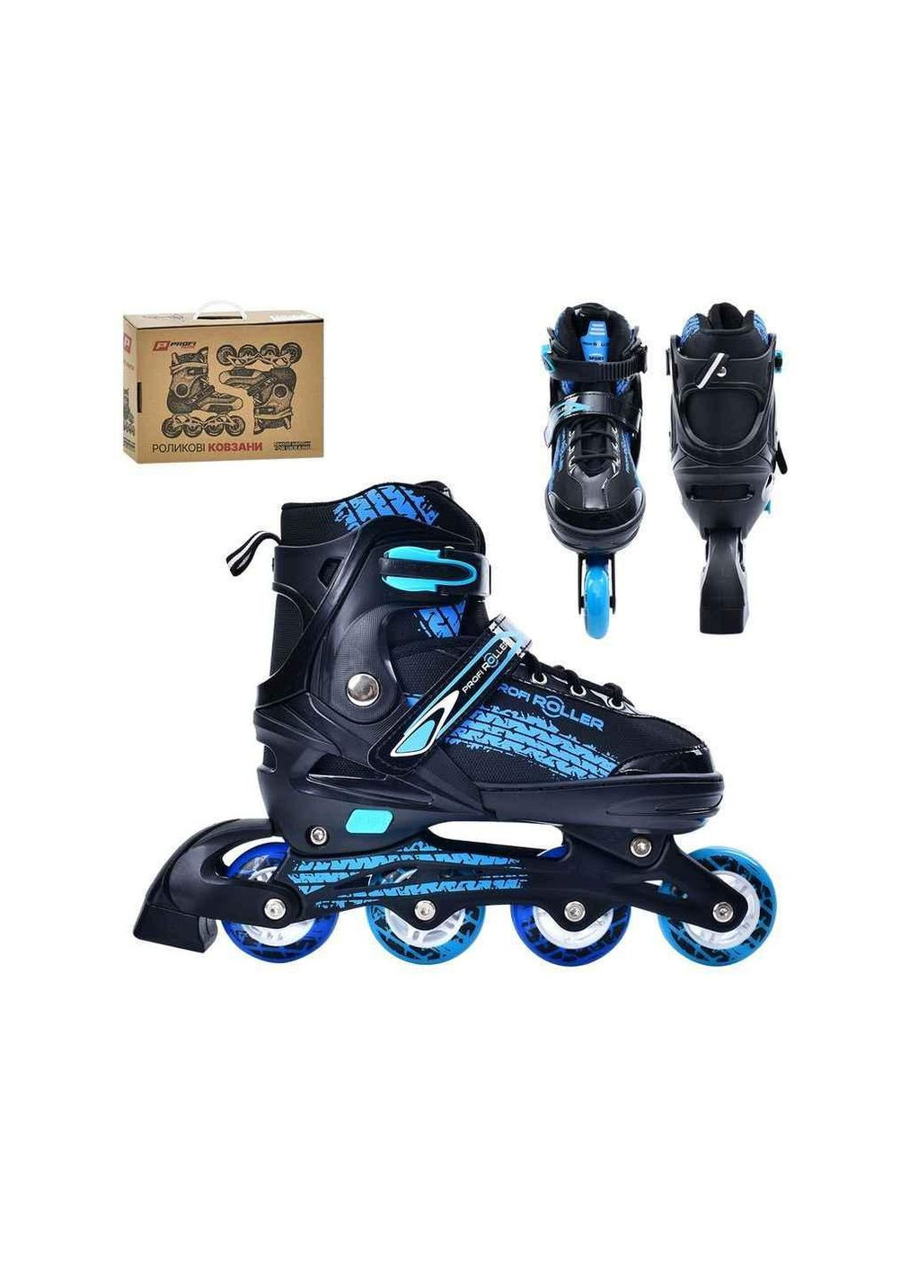 Ролики L (39-42) синий A 4150-L-BL ТМ METR Metr+ (339100407)