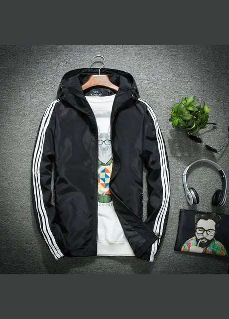 Черная ветровка Fashion