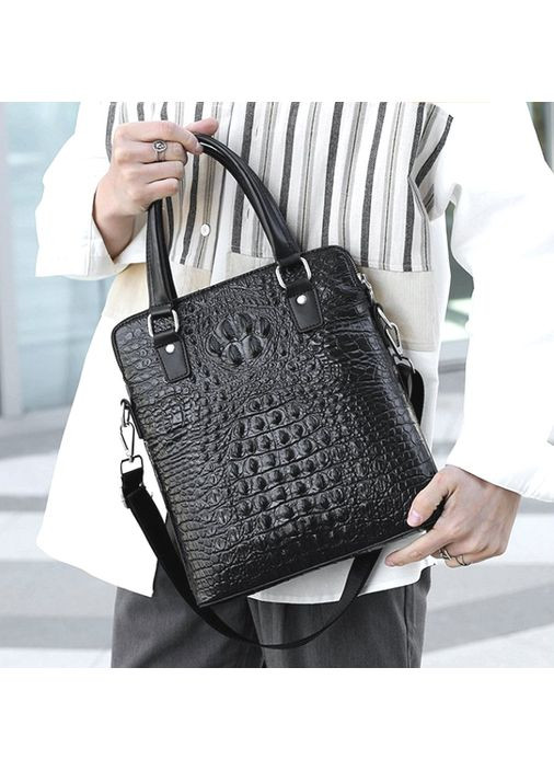 Жіноча сумка портфель для документів чорна з натуральної шкіри ProDobro (363221953)