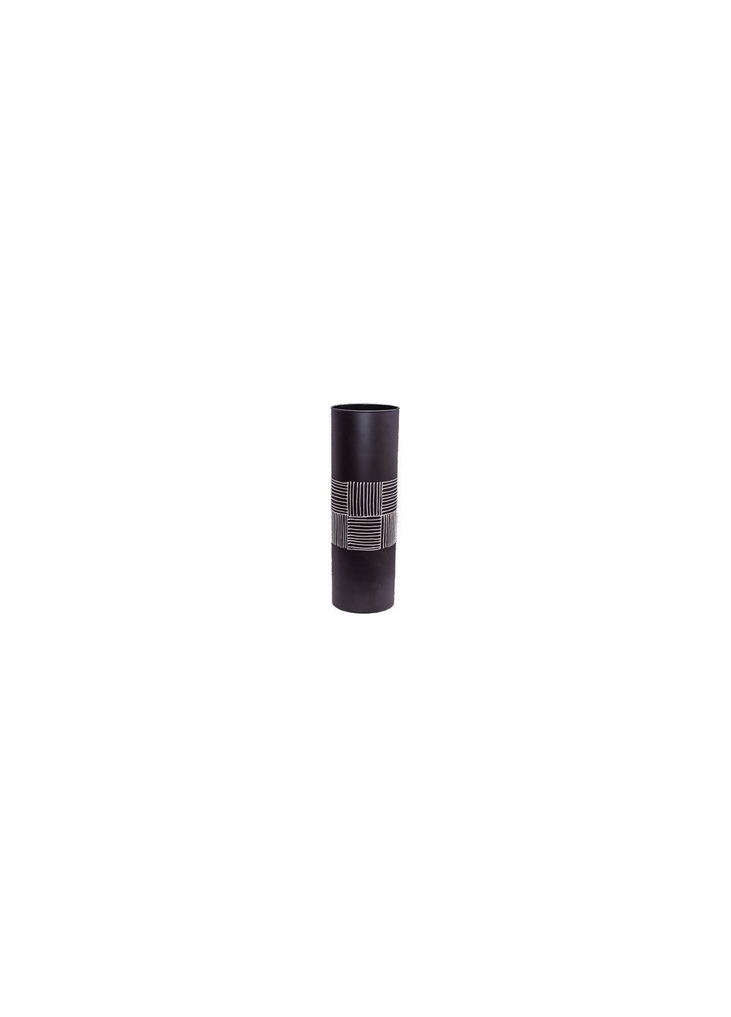 Ваза Доміно чорна 46,5 см Х031 domino black GlassStyle (273218016)