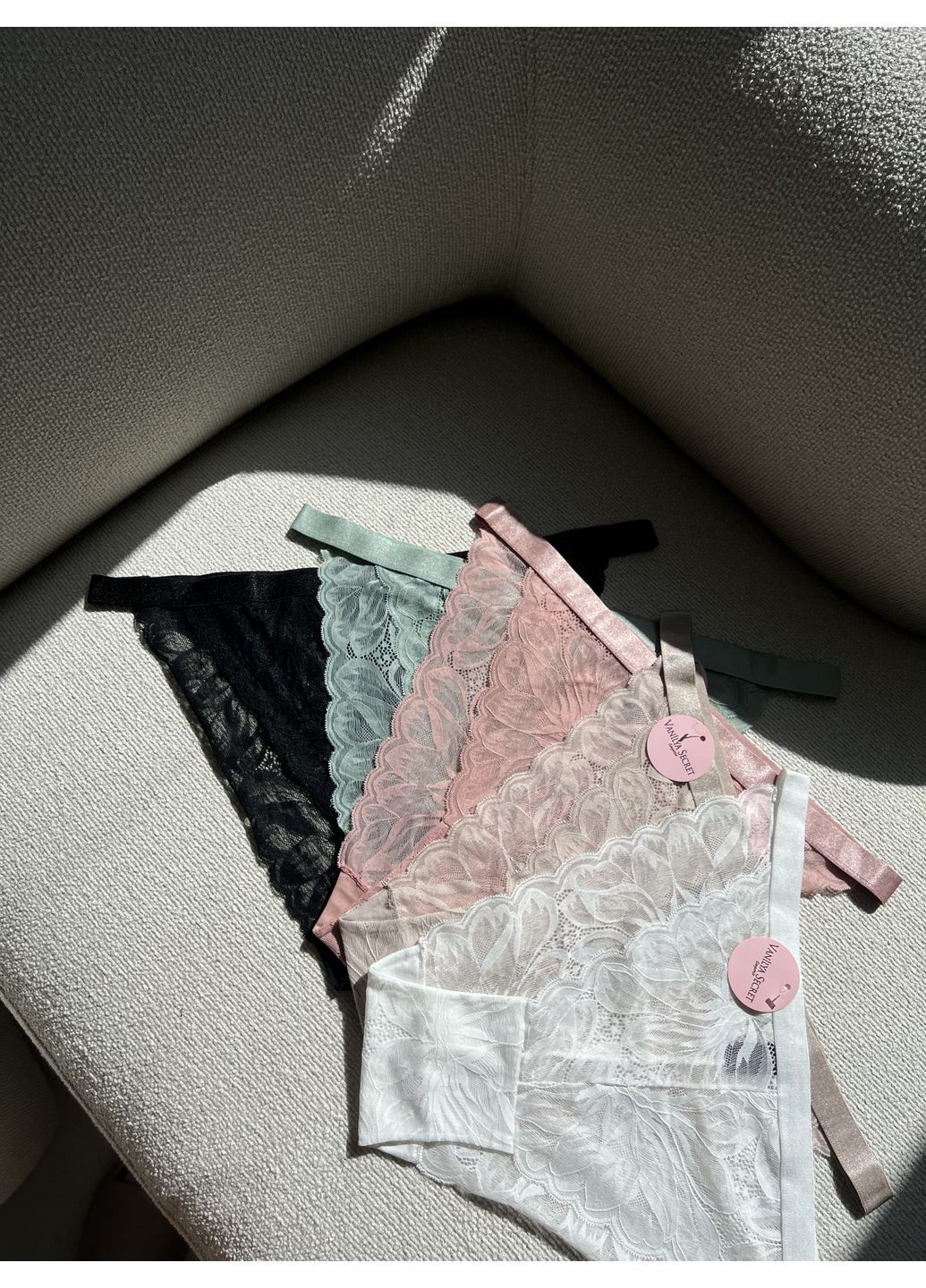 Трусики-американки мереживні L-2XL чорні Vanilya Secret (365267953)