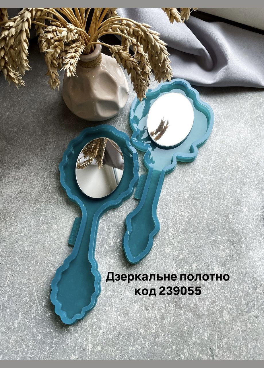 Молд Зеркало большое с ручкой мм силиконовая форма для эпоксидной смолы No Brand (370566804)