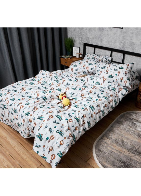 Комплект постельного белья Бязь Gold Люкс «» Полуторный Евро 160х220 наволочки 4х50х70 (MS-820006183) Moon&Star Cloud Adventures (356115729)