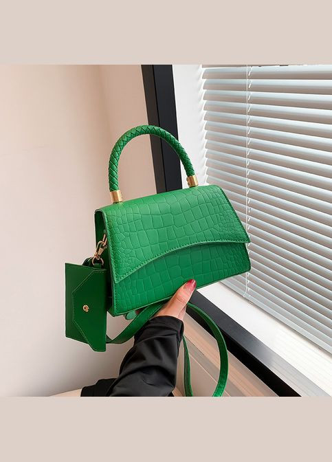 Жіноча сумка крос-боді 10494 рептилія No Brand (344446738)