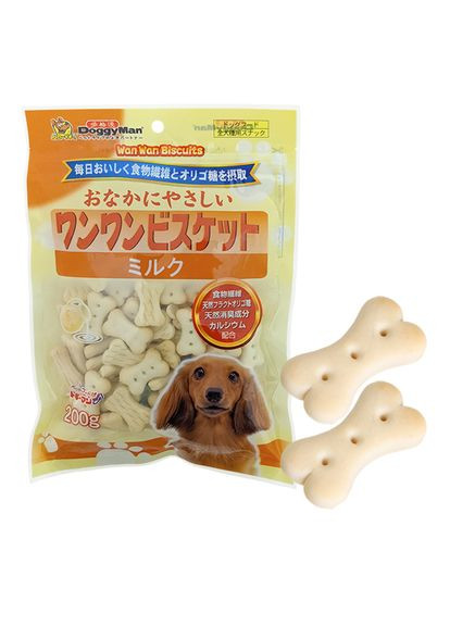Ласощі для собак Healthy Biscuit Milk 0.2 кг (6941333408030) DoggyMan (279570278)