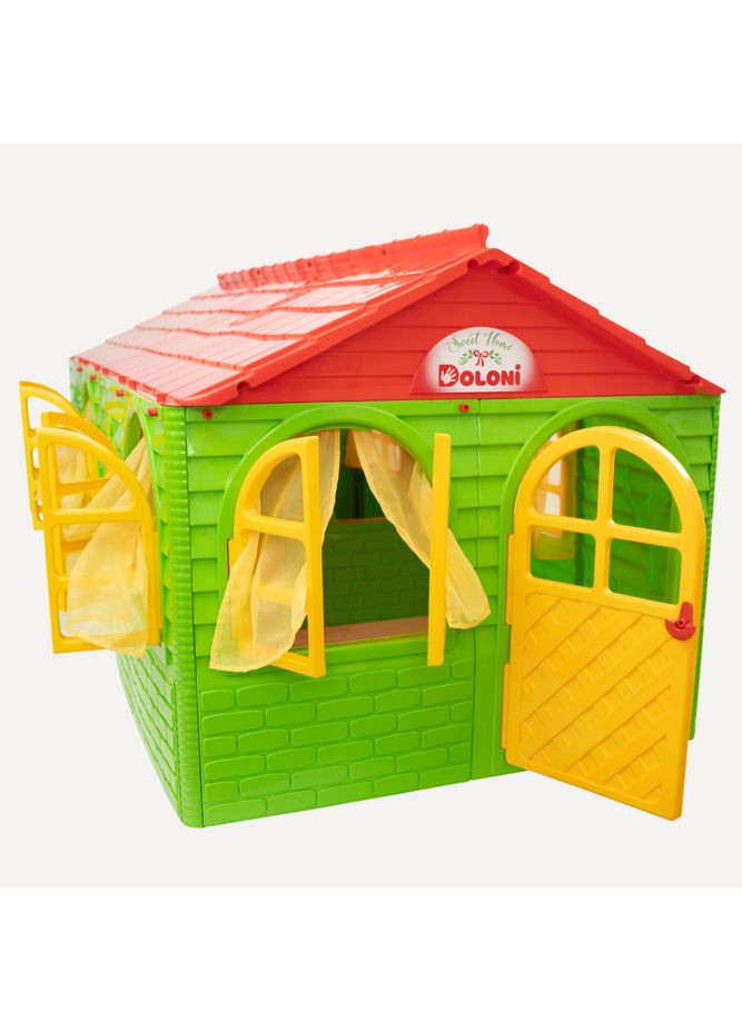 Дитячий ігровий Будиночок зі шторками 02550/23 пластиковий Doloni (365641585)