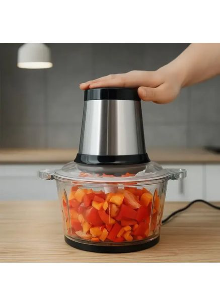 Електричний подрібнювач з чашею 3 л 800 Вт Kingberg KB-2007 Intex (367073698)