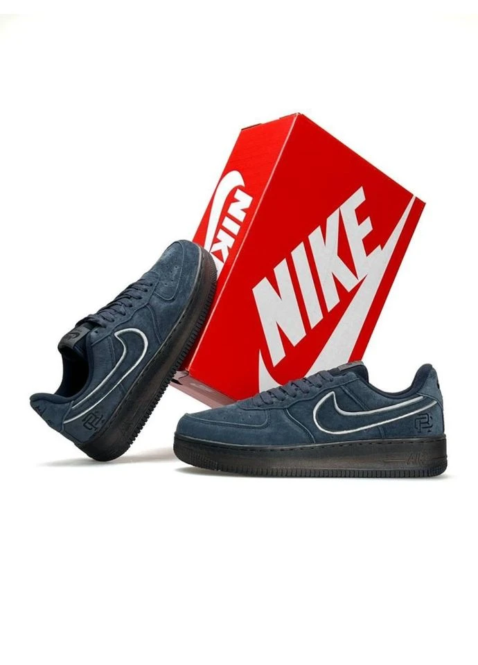 Синие кроссовки navy (размер ) No Brand Air Force 1 '07 LV8