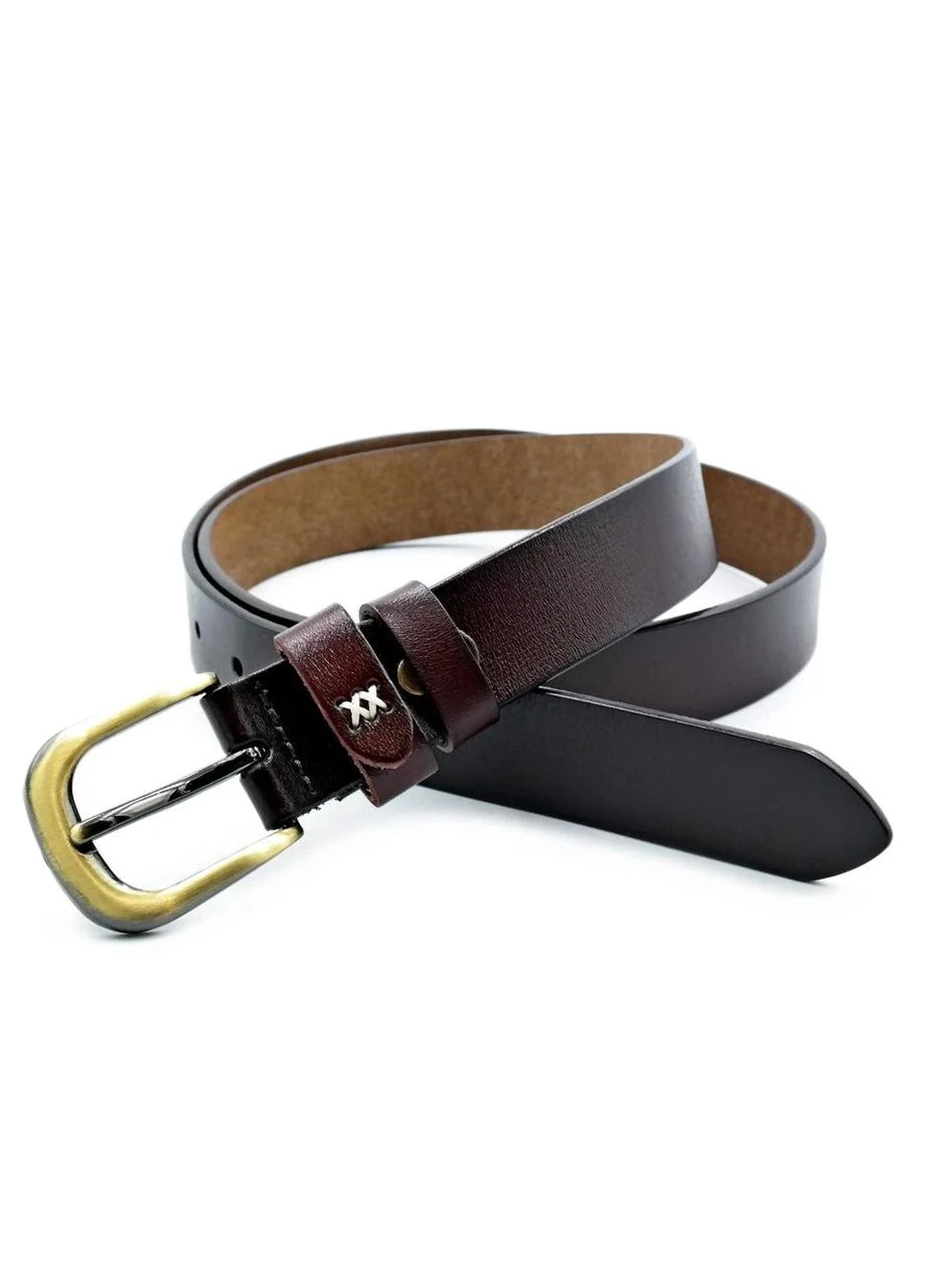 Жіночий ремінь 2,8х110 см шкіряний No Brand (400470627)