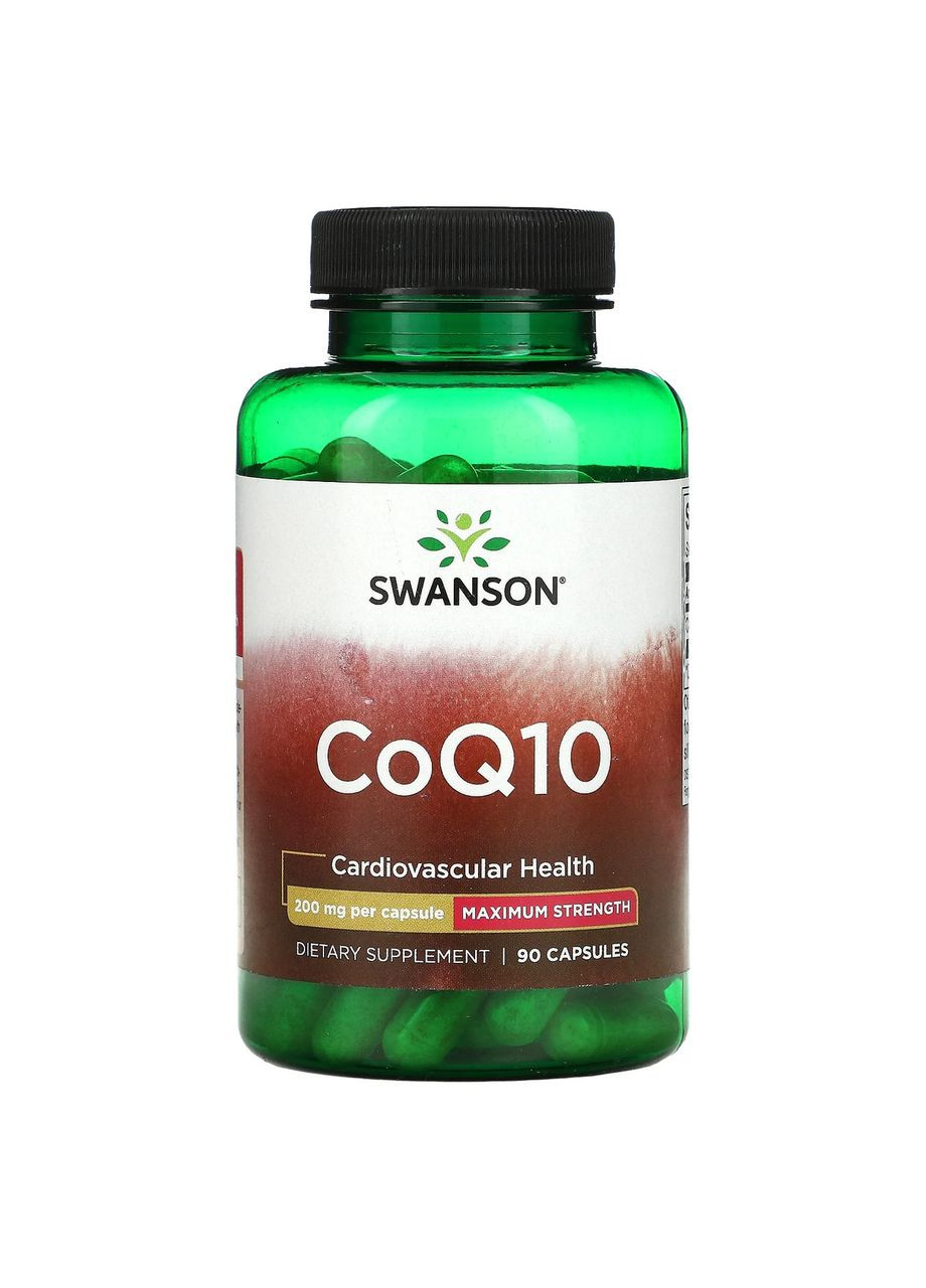Коензим CoQ10 200 мг Ultra Q10 для здоров'я серця 90 капсул Swanson (282744811)