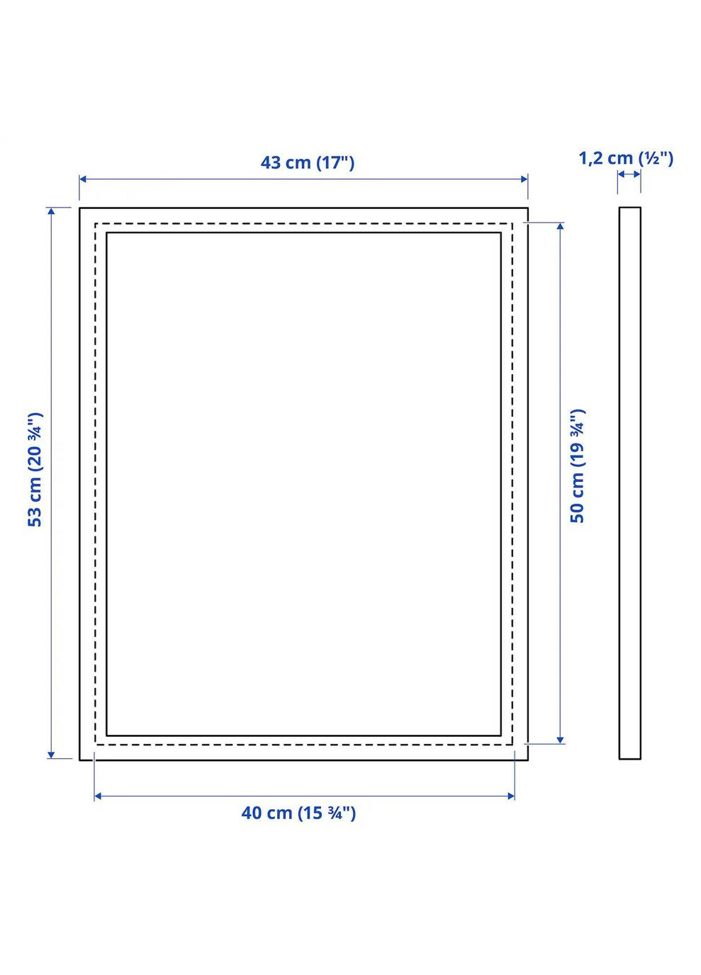 Рамка ІКЕА FISKBO 40х50 см (00300386) IKEA (278408677)