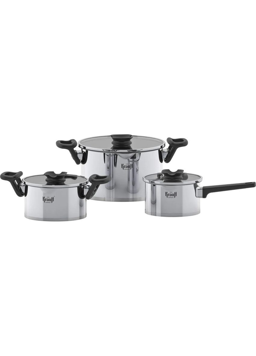 Набор посуды Elegance 26-247-025 6 предметов серебристый Krauff (348133313)