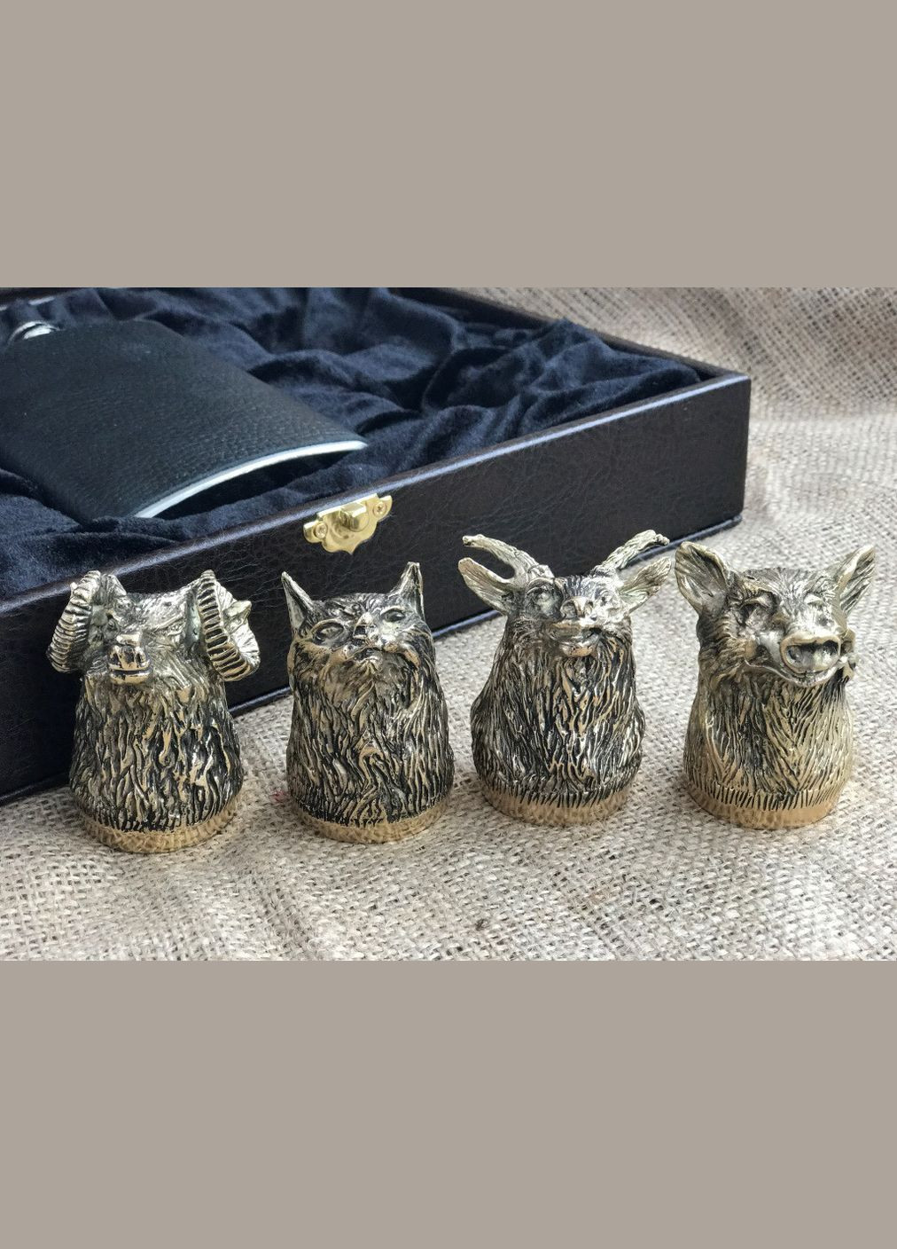 Стопки перевертыши Люкс 4 штуки с флягой 48440016 NB Art (346531259)