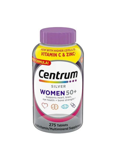Вітамінномінеральний комплекс для жінок від 50 років Silver Adults Women 50+ (275 таблеток на 275 днів) Centrum (280265932)