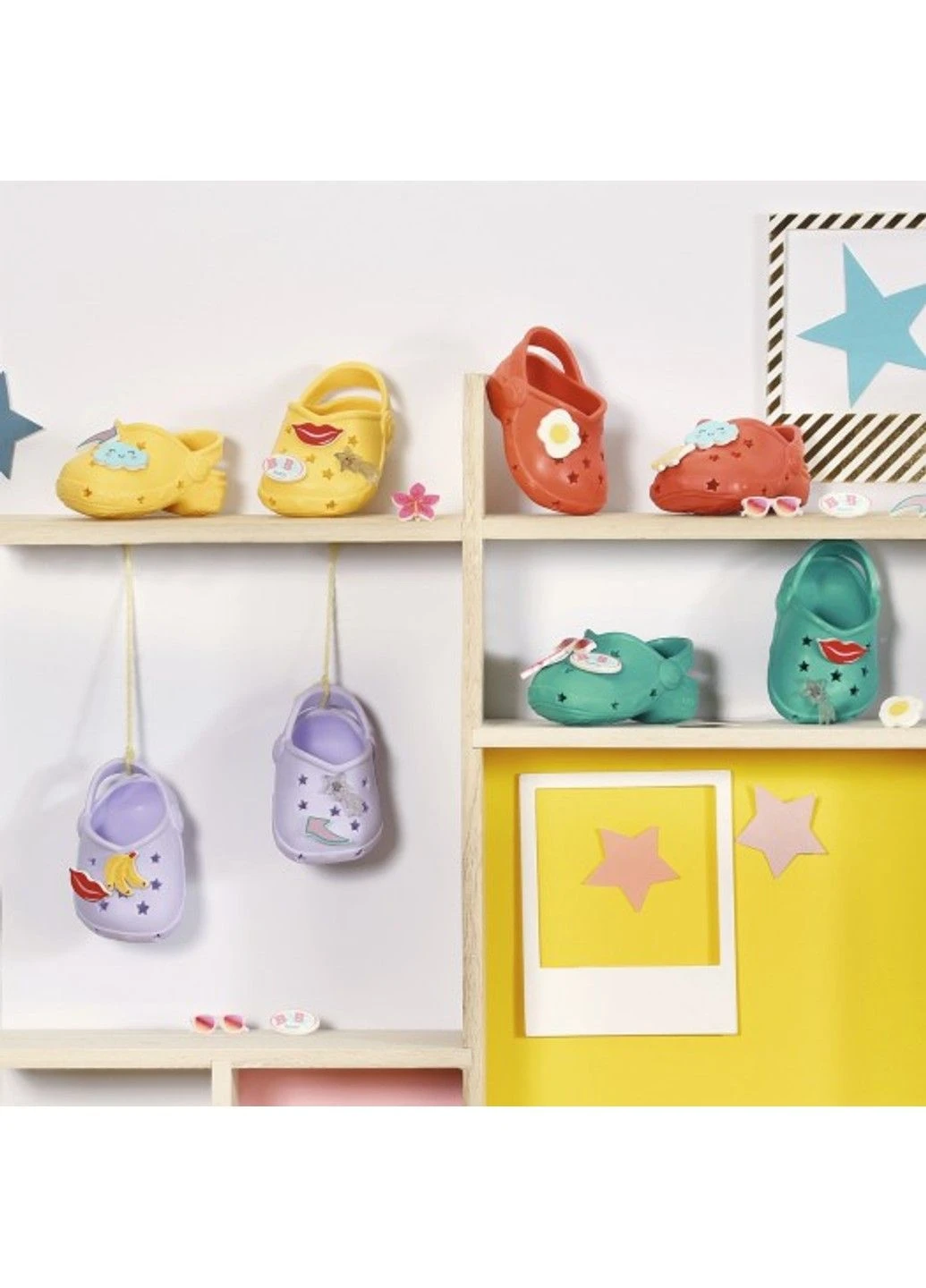Взуття для ляльки - Сандалі зі значками (зелені) BABY born (331296040)