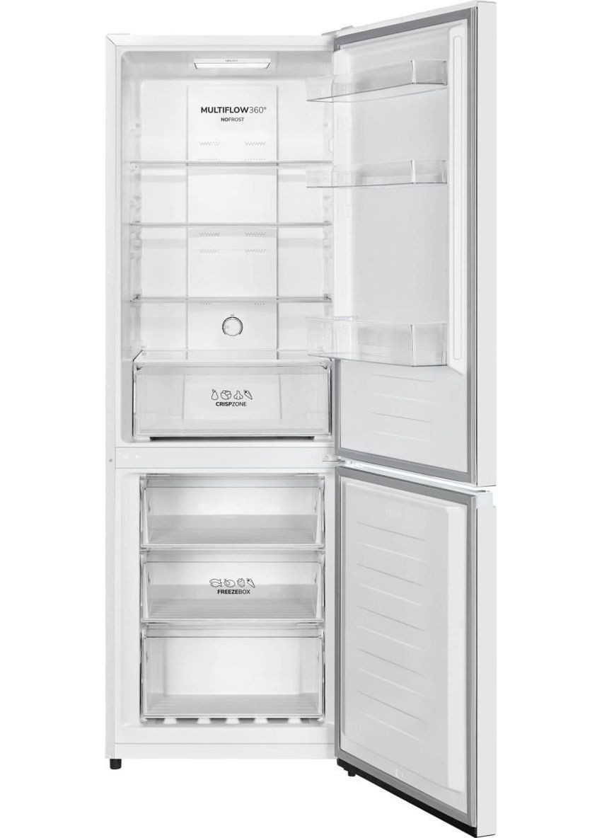 Холодильник з нижн. мороз. камерою NRK6182PW4, 178,5x59,5x59см, 2 двері, 207(80)л, А++, NF+, Зона св-ті, Внутр. Диспл, Gorenje (364275243)