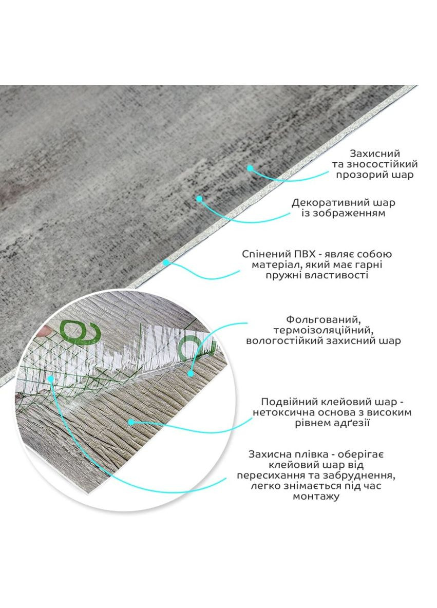 Самоклеюча вініловая плитка в рулоні 600х3000х2мм Глянсова SW-00002061 Sticker Wall (370441113)