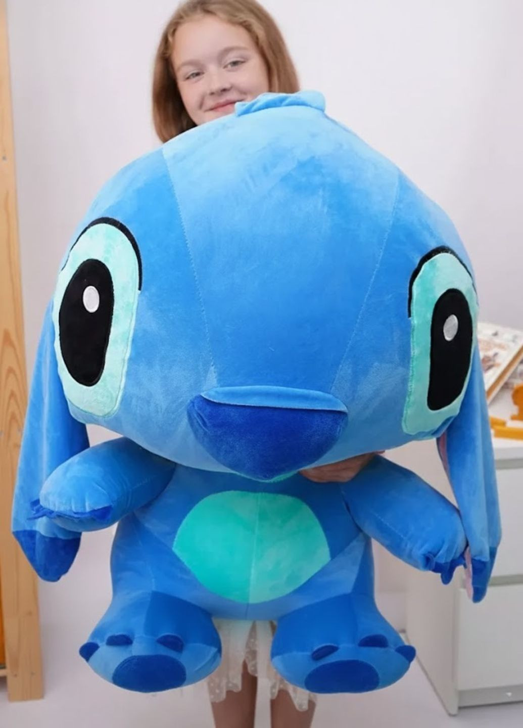 Большая плюшевая игрушка Стич 95 см обнимашка мягкая декоративная My Kigu (369622886)