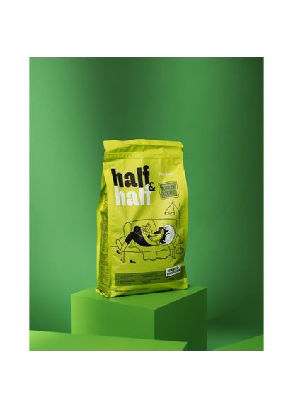 Сухой корм для кошек с чувствительным пищеварением, с индейкой, 2 кг Half&Half (322874879)