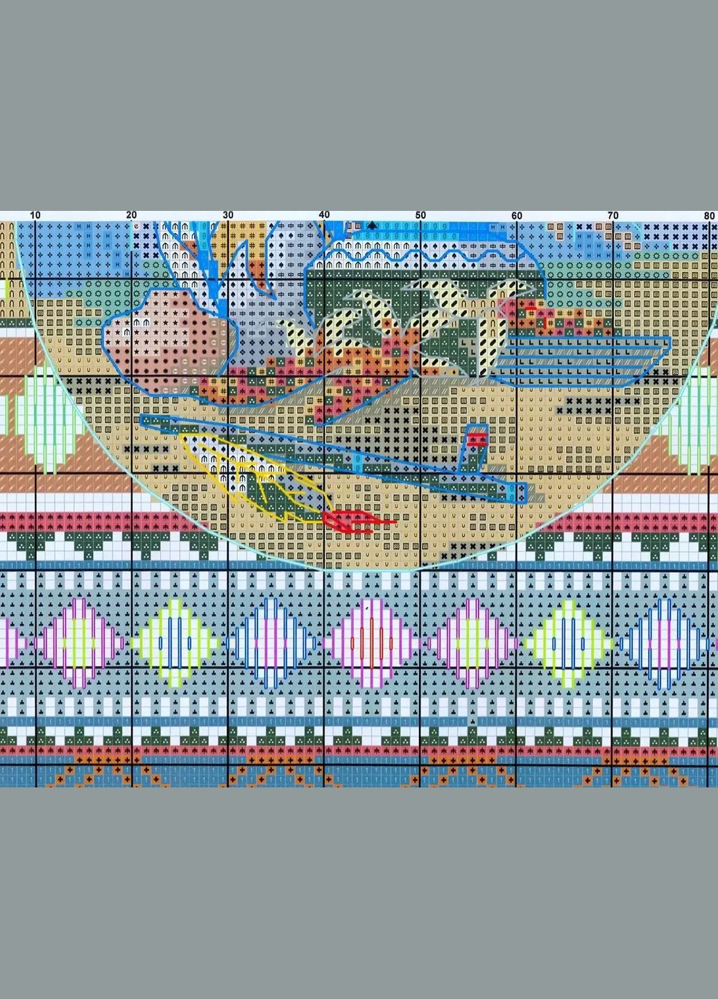 Набір для вишивання "Indian".AIDA 14CT, 27*33 см. БЕЗ нанесення на канву схеми. Joy Sunday (313613489)